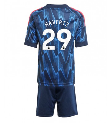 Arsenal Kai Havertz #29 Segunda Equipación Niños 2025-26 Manga Corta (+ Pantalones cortos)